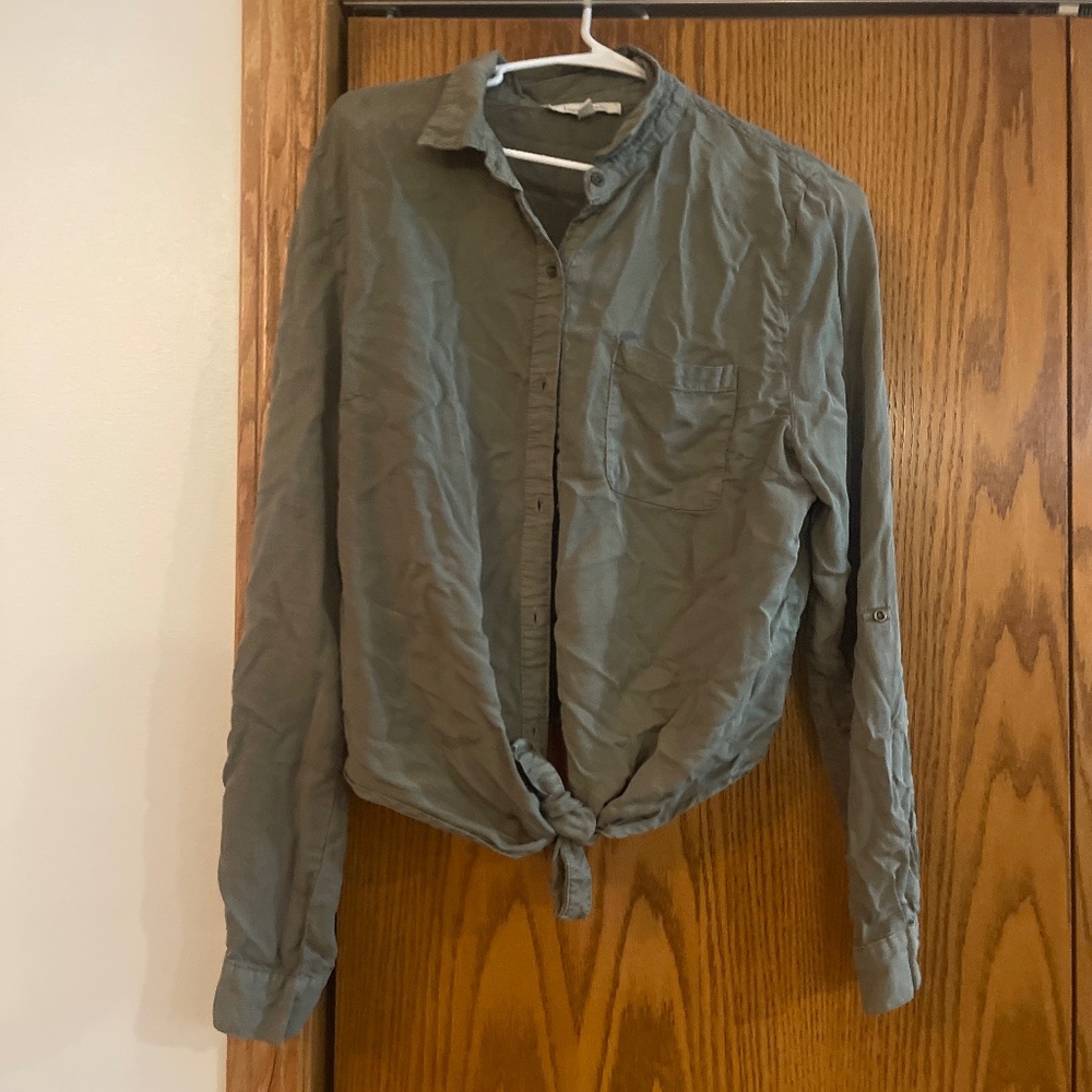 Army green lightweight jacket